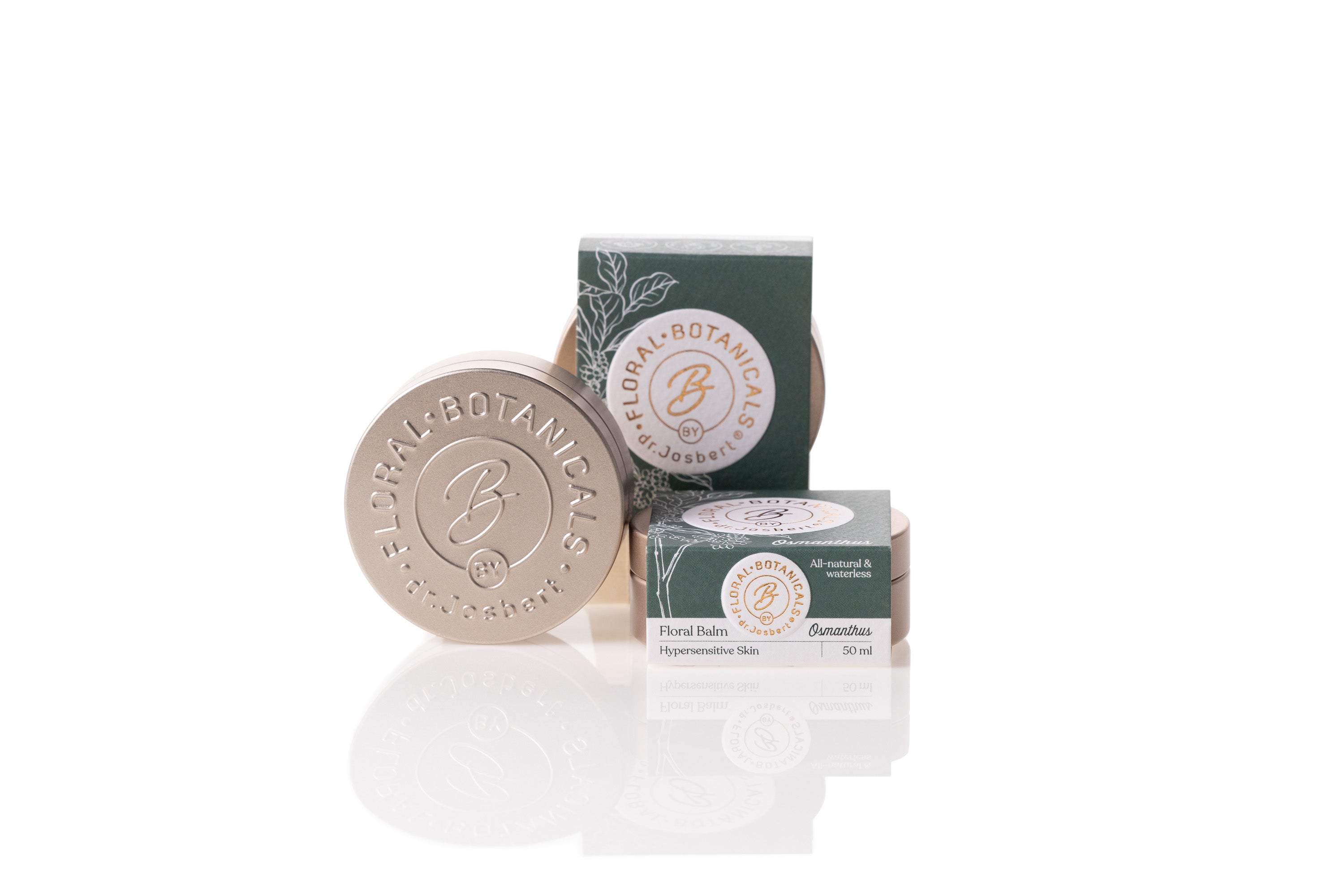 Waterless natural moisturizing for  hypersensitive skin, made with floral wax from osmanthus flowers, tropical butters and botanical oils
